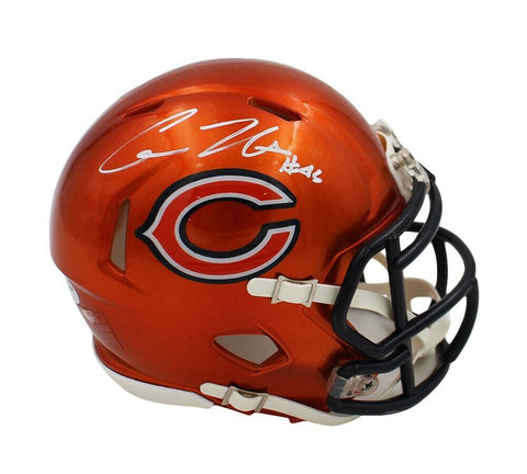 Cole Kmet Signed Chicago Bears Speed Flash NFL Mini Helmet