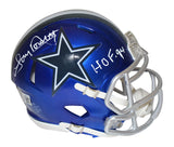 Tony Dorsett Autographed Dallas Cowboys Flash Mini Helmet HOF Beckett 36230