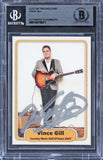 Vince Gill The Eagles Authentic Signed Custom Trading Card BAS Slabbed