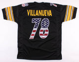 Alejandro Villanueva Signed Pittsburgh Steelers "USA Flag" Jersey (TSE COA) O.T.