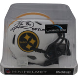 Hines Ward Auographed Pittsburgh Steelers Lunar Mini Helmet SB MVP Beckett 46778