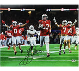Jack Sawyer Signed Ohio State Buckeyes Unframed 16x20 Running w/ Ball NCAA Photo