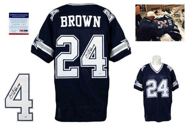 Larry Brown Autographed SIGNED Jersey - PSA/DNA Authentic w/ Photo - SB XXX MVP