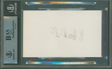 Canucks Pavel Bure Authentic Signed 3x5 Index Card Autographed BAS Slabbed 2