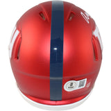Abdul Carter Autographed/Signed New York Giants Blaze Mini Helmet Beckett 51262