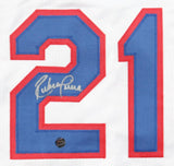 Ruben Sierra Signed Texas Rangers Jersey (AWM) A.L. Runs Batted In Leader 1989