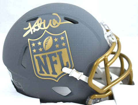 Kurt Warner Autographed NFL Slate Speed Mini Helmet-Beckett W Hologram *Gold