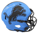 Lions Jameson Williams Signed Rave Full Size Speed Rep Helmet W/ Case BAS Wit