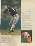 Bert Blyleven Signed Cleveland Magazine Page JSA AL44241