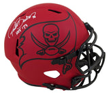 Buccaneers Ronde Barber "HOF 23" Signed Rave Full Size Speed Rep Helmet BAS Wit