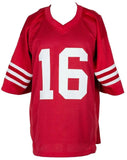 Joe Montana San Francisco Signed Red Pro Style Football Jersey JSA