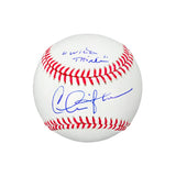 Charlie Sheen Autographed Major League Official Baseball with 'Wild Thing' Insc