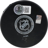Mats Naslund Autographed Montreal Canadians Logo Puck 86 SC Champs Beckett 53972