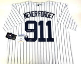 Robert O'Neill Signed New York Yankees 911 Never Forget Jersey "Never Quit"(PSA)