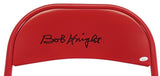Bobby Knight Signed Indiana Hoosier Signed Folding Chair / The Famous Chair Toss