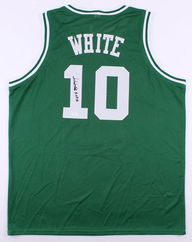 Jo Jo White Signed Boston Celtics Green Jersey Inscribed "HOF 15" (JSA COA)