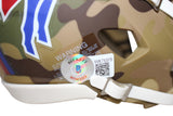 Josh Allen Autographed/Signed Buffalo Bills Camo Mini Helmet Beckett 38031