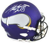 Vikings Adrian Peterson Signed Full Size Speed Proline Helmet W/ Case BAS Wit