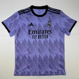 Autographed/Signed Karim Benzema Real Madrid 2022-23 Purple Jersey Beckett COA