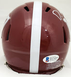 DEVONTA SMITH AUTOGRAPHED ALABAMA SPEED MINI HELMET HEISMAN 2020 BECKETT 189552