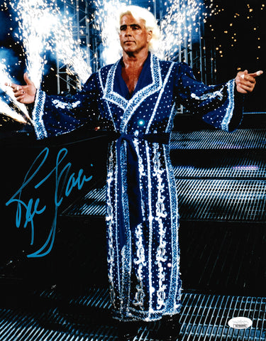 RIC FLAIR AUTOGRAPHED SIGNED 11X14 PHOTO JSA STOCK #203583