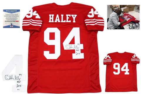 Charles Haley Autographed SIGNED Jersey - Red - Beckett Authentic