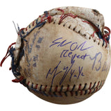 Cast Sandlot Autographed Ripped Custom Baseball Renna +7 Character Beckett 57168