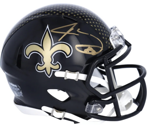 JARVIS LANDRY Autographed New Orleans Saints Alt. Mini Speed Helmet FANATICS