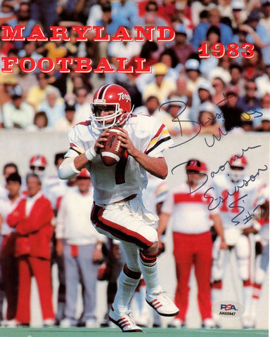 Boomer Esiason Signed/Inscr 8x10 Photo Maryland PSA/DNA 188093