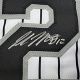 Autographed/Signed Colson Montgomery Chicago Pinstripe Jersey Beckett BAS COA