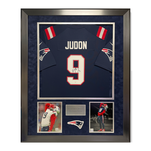 Matthew Judon Signed Autographed Patriots Jersey Framed To 32x40 JSA