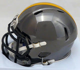 Antonio Brown Autographed Steelers Black Chrome Speed Mini Helmet Beckett C28753