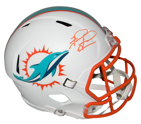 TUA TAGOVAILOA SIGNED MIAMI DOLPHINS FLAT WHITE FULL SIZE SPEED HELMET FANATICS