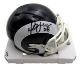 Marshall Faulk HOF Signed/Autographed Rams Eclipse Mini Helmet Prova 200060