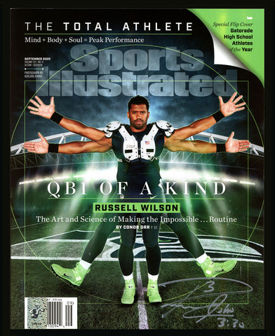 Russell Wilson Autographed Sports Illustrated 2020 Edition Seahawks RW 39310