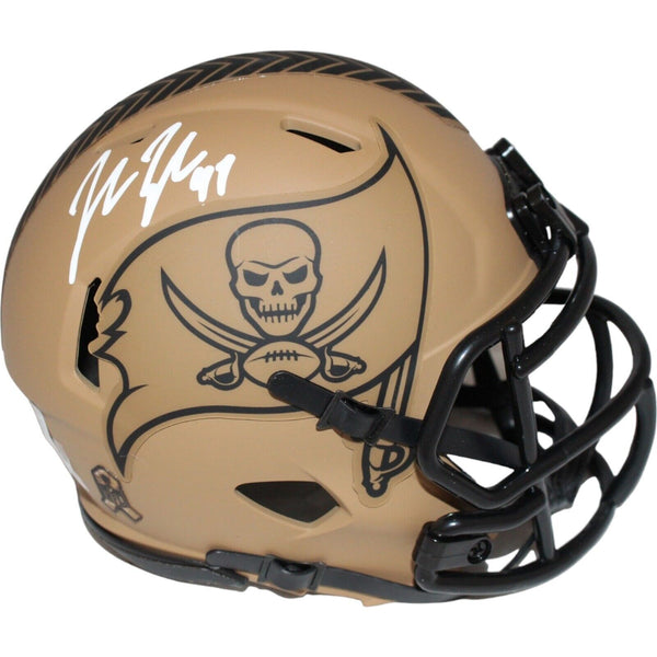 John Lynch Signed Tampa Bay Buccaneers Salute Mini Beckett 42712