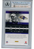 Ray Lewis Autographed/Signed 2012 Prestige #13 Trading Card Beckett 53035