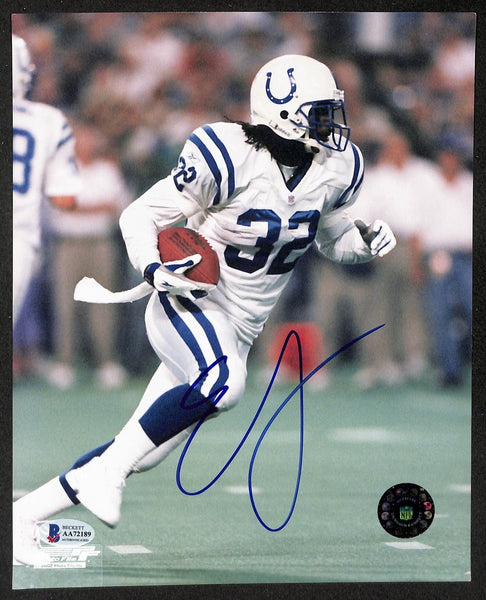 Edgerrin James Signed/Autographed 8x10 Photo Colts BAS 213796