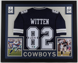 Jason Witten Signed Dallas Cowboys 35x43 Framed Jersey (Beckett) Tight End