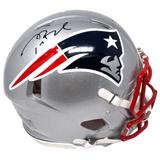 Tom Brady David Ortiz Dual Signed "Go Pats" Speed Authentic Helmet JSA Fanatics