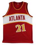 Dominique Wilkins Authentic Signed Red Pro Style Jersey BAS Witnessed