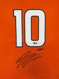 Bo Nix Autographed Denver Broncos Nike Game Football Orange Jersey Beckett