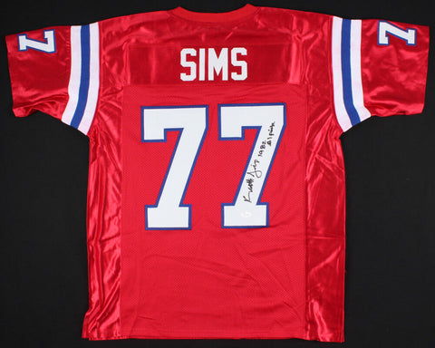 Kenneth Sims Signed Patriots Throwback Jersey Inscribed "1982 #1 Pick" (JSA COA)