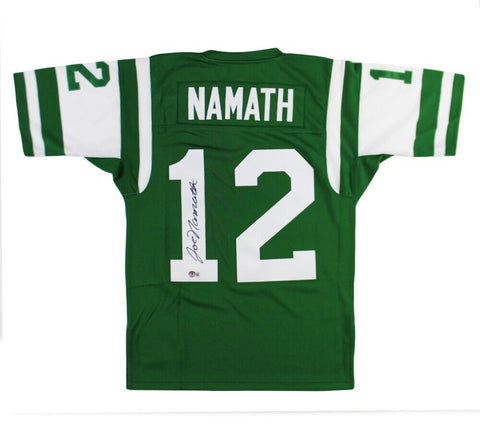 Joe Namath Signed New York Jets Mitchell & Ness Authentic Green Jersey