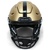 DeVonta Smith Autographed Gold Heisman Trophy Speedflex Authentic Helmet Beckett