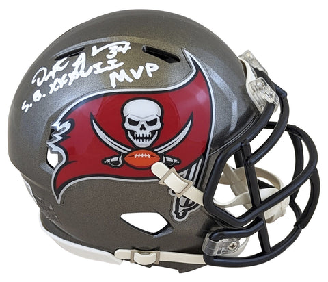 Buccaneers Dexter Jackson Authentic Signed Speed Mini Helmet BAS Witnessed