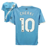 Rayan Cherki Signed Manchester City Soccer Jersey #10 with Beckett COA