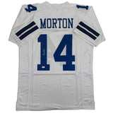 Autographed/Signed Craig Morton Dallas White Football Jersey JSA COA