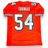 Zach Thomas Autographed SIGNED Jersey - Orange - Beckett Authenticated