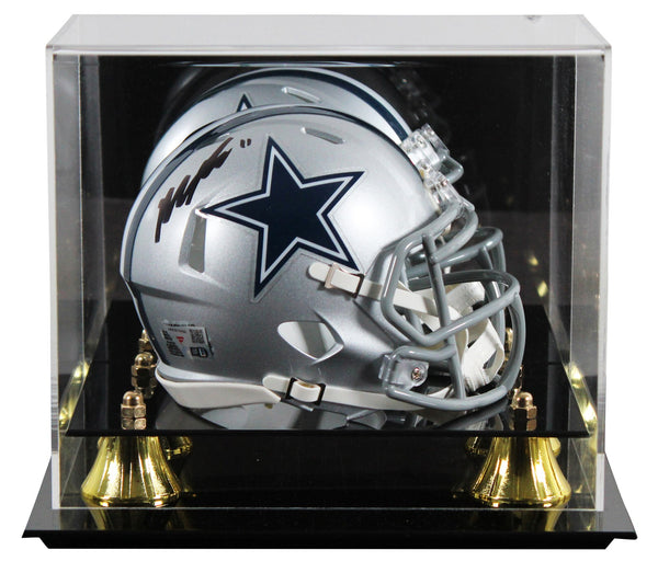 Cowboys Micah Parsons Authentic Signed Silver Speed Mini Helmet W/ Case Fanatics